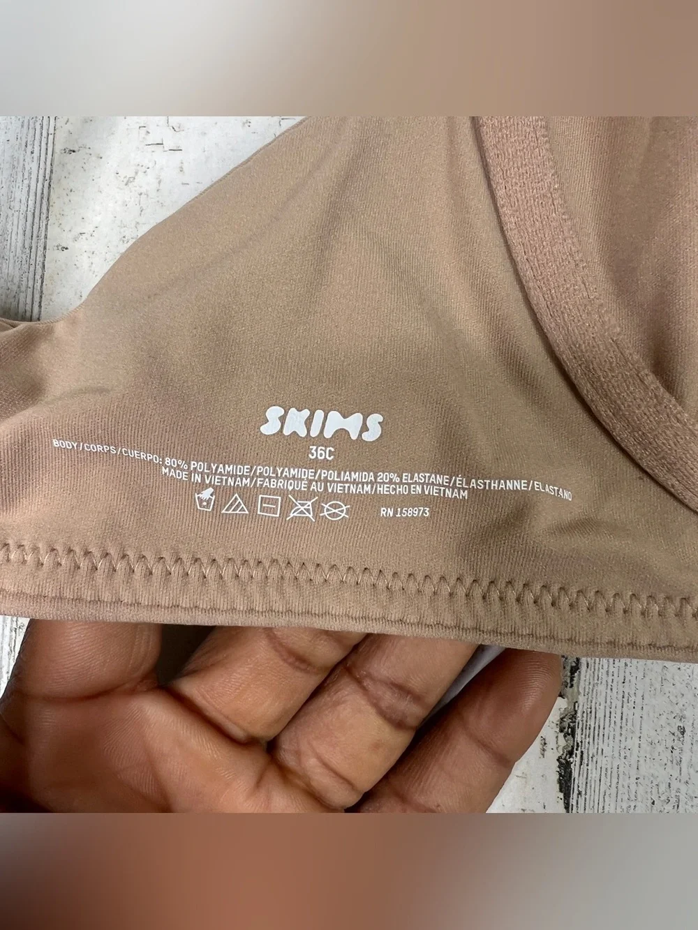 Skims fits everybody unlined demi bra beige 36c - Picture 3 of 8